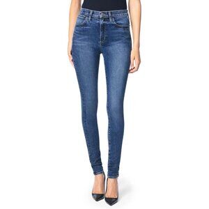 Women's High-Rise Skinny Jeans Cotton Spandex Zipper Casual Long Inseam
